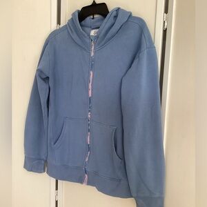 ATHLETA GIRL hoodie jacket Sz 16 XXL EUC fleece zipper jacket